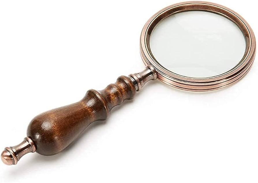 1910年代英国骨董 真鍮 聖書を読むための折り畳み拡大鏡 携帯に便利な