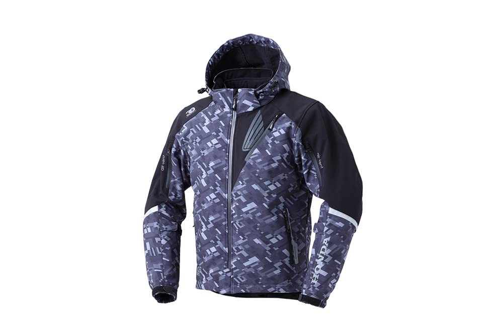 Amazon | [ホンダ] プロテクトソフトシェルパーカ K1(プレイドブラック