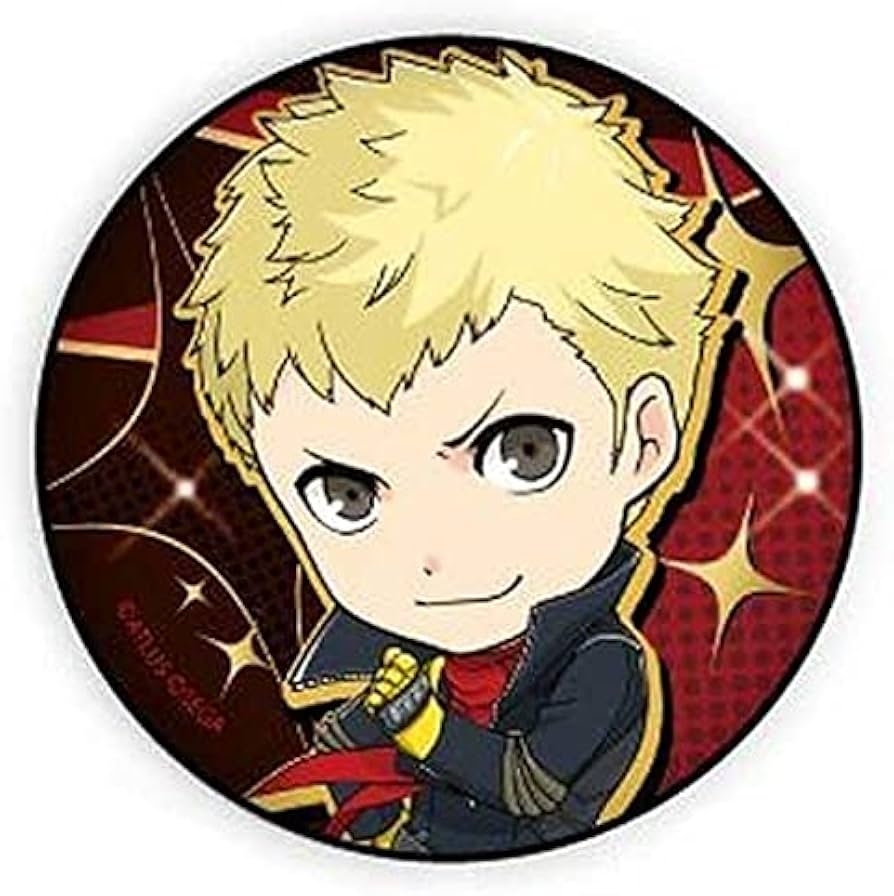 ペルソナ5 ザ・ロイヤル 楽コレ メタル風缶バッジ D-4賞 坂本竜司