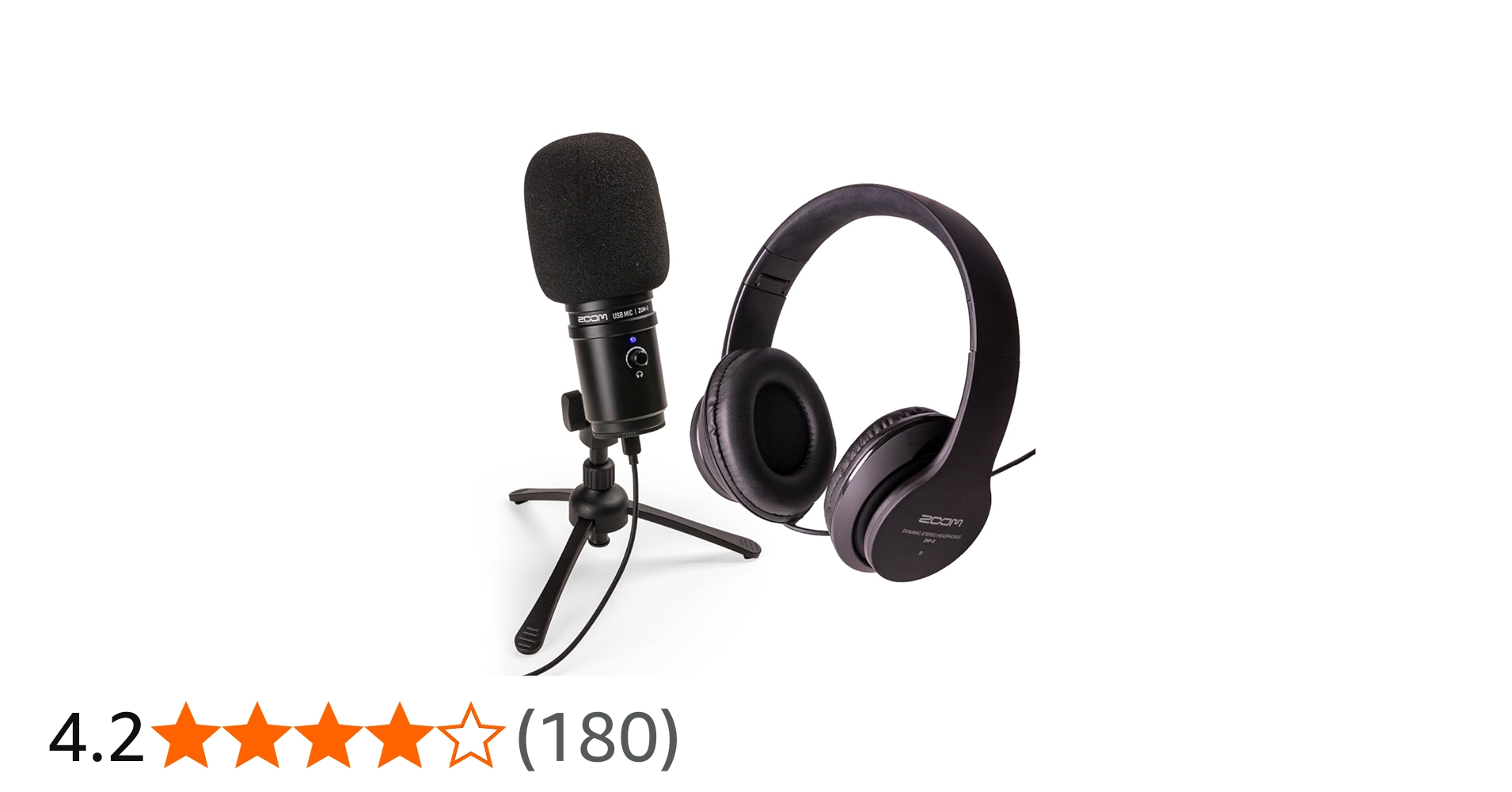 Amazon.co.jp: ZOOM USBコンデンサーマイクセット【マイク+ヘッドホン+