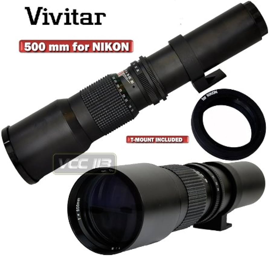 Amazon.com : VIVITAR 500MM PRESET F8.0 Lens for NIKON D3200 D800