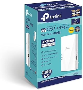 Amazon.co.jp: TPリンク (tp-link) AX1800 Wi-Fi 6中継器 RE600X(JP