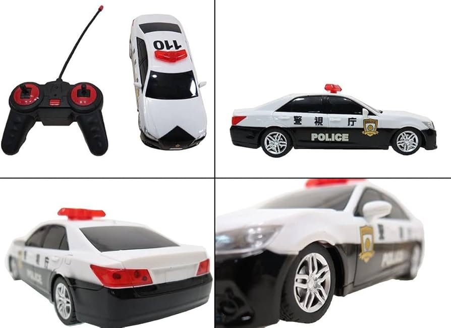 Amazon.co.jp: TOYOTA(トヨタ)承認済 警察24時 R/Cパトロールカー 1/24