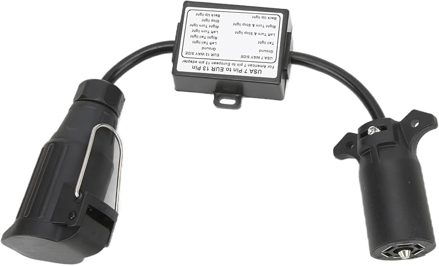 Amazon | HELV 7ピンから13ピンのトレーラーコンバーター、接続用の車