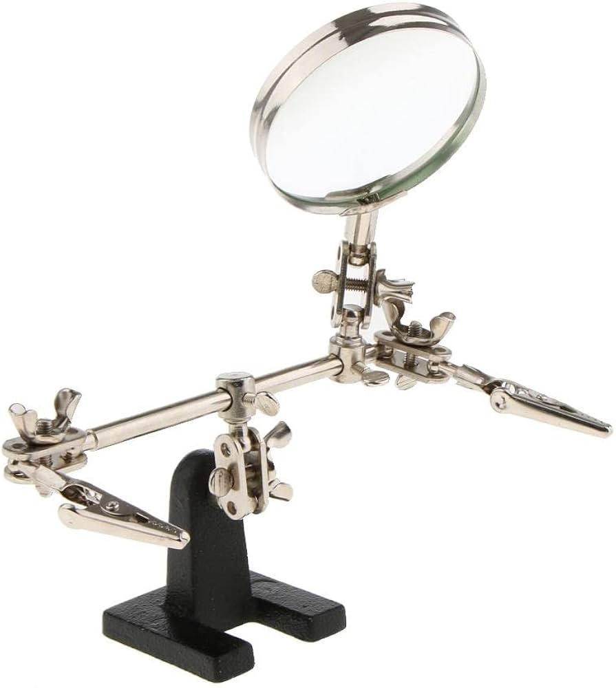 Amazon | 精密 作業 用 ルーペ 固定 拡大鏡 虫眼鏡 細かい作業