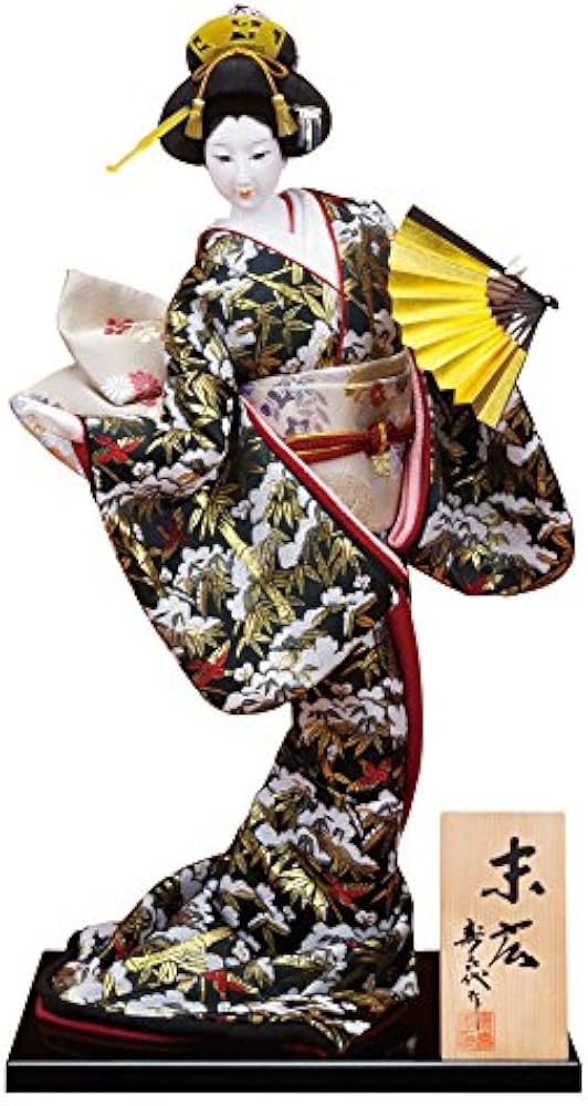 Amazon | 日本人形 尾山人形 人形単品 寿喜代作 末広 金らん 12号 sk