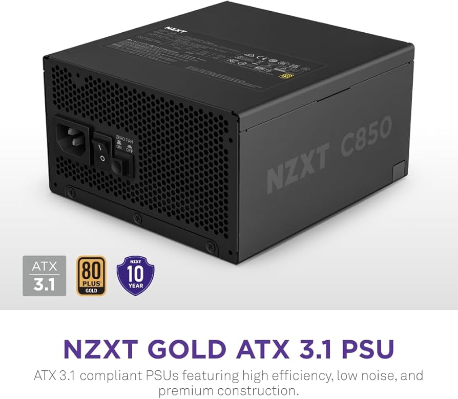 Amazon.com: NZXT C850 Gold ATX 3.1 - Fully Modular Low-Noise PC