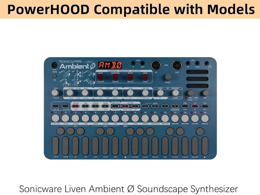 Amazon.com: PowerHOOD 9V AC/DC Adapter Compatible with Sonicware