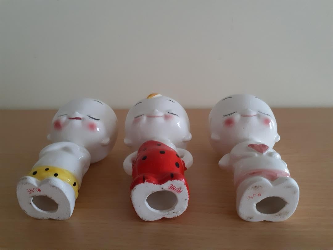 内藤ルネ 赤ちゃん3人組 陶器 オーナメント 箱入り 内藤ルネ 赤ちゃん