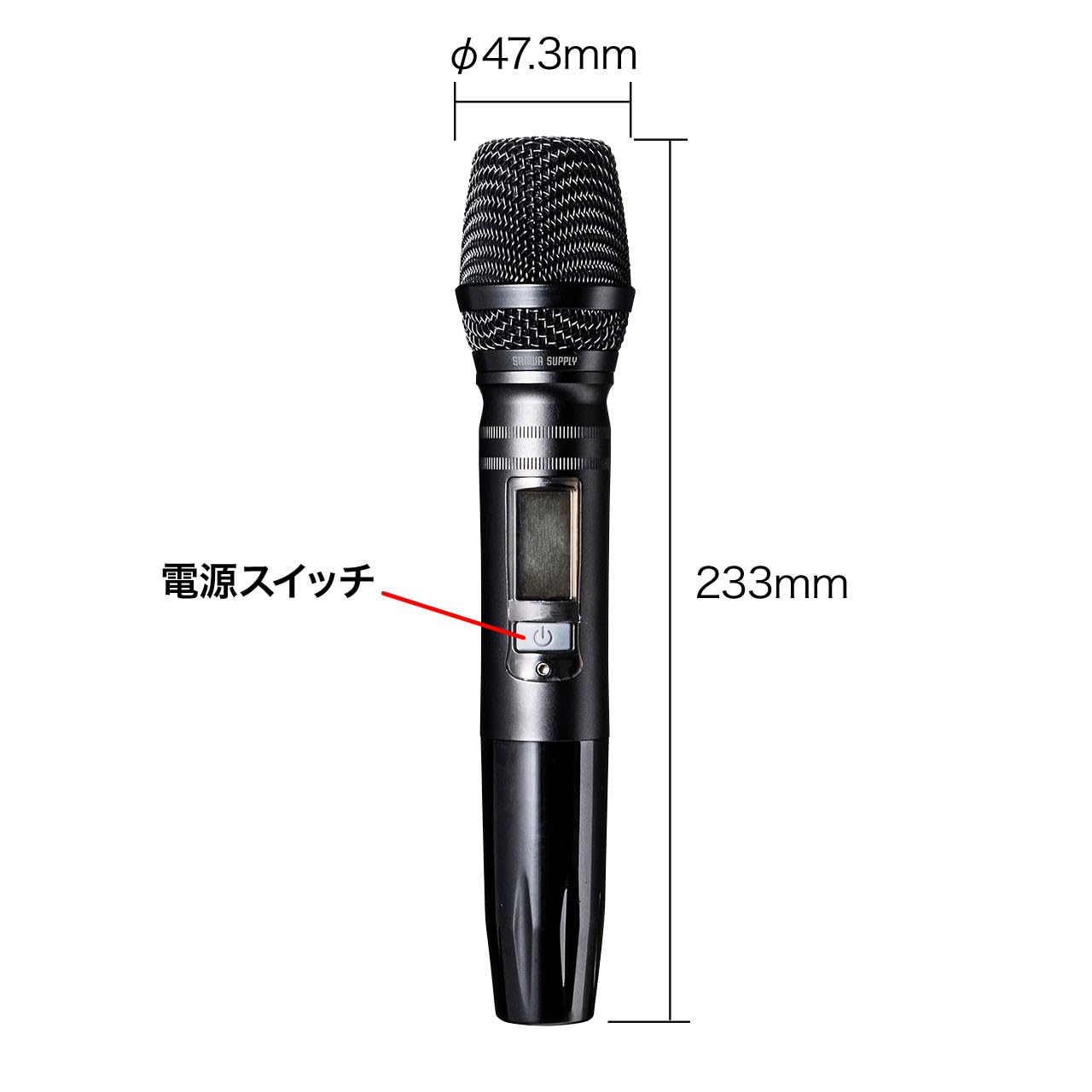 Amazon.co.jp: サンワサプライ ワイヤレスマイク（MM-SPAMP10/14/16用