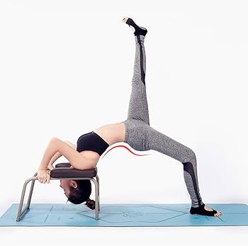 Amazon.co.jp: ヨガヘッドスタンドベンチヨガ木製椅子反転ツール、家族