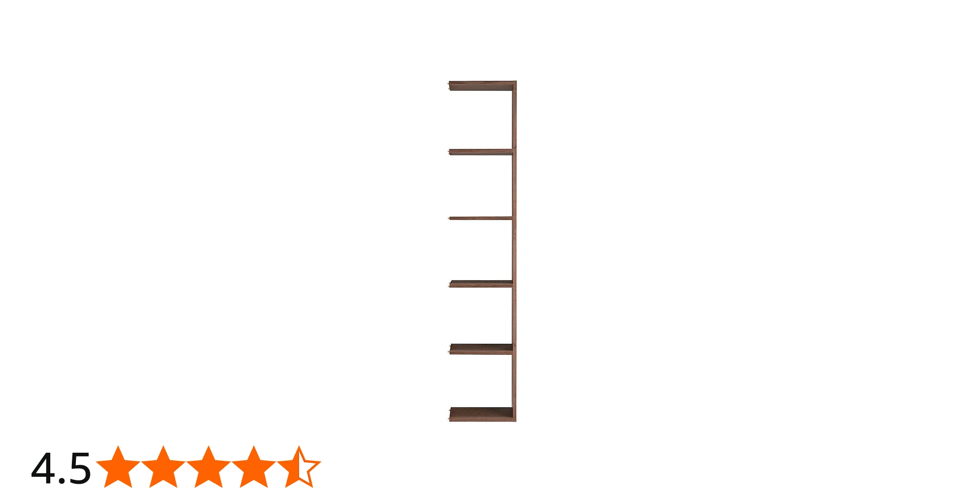 Amazon｜無印良品 スタッキングシェルフ・追加5段・ウォールナット材