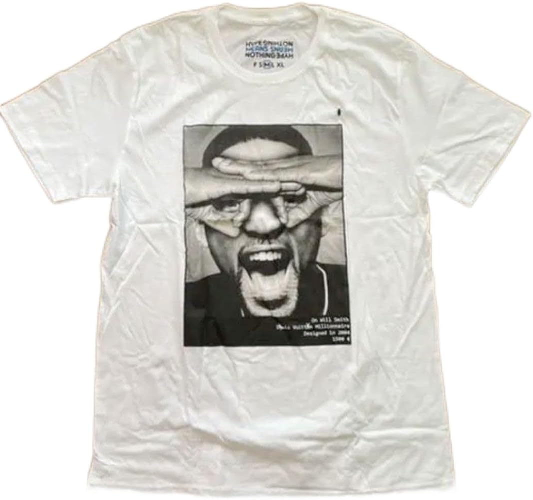 Amazon.co.jp: HYPE MEANS NOTHING ウィルスミス Tシャツ M 白