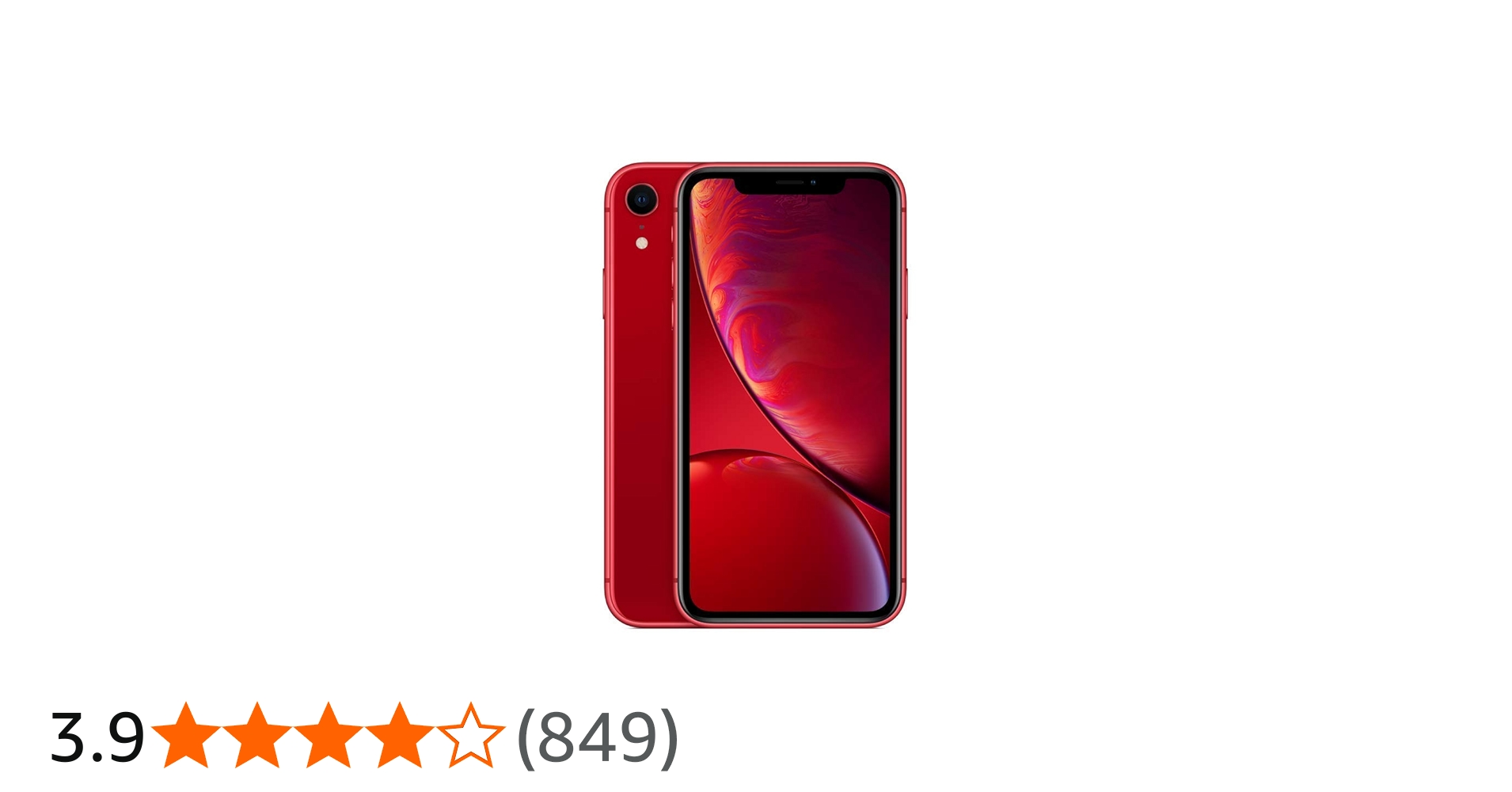 iPhone XR 64GB カメラひび割れ有りSIMフリー レッド iPhone XR 64GB