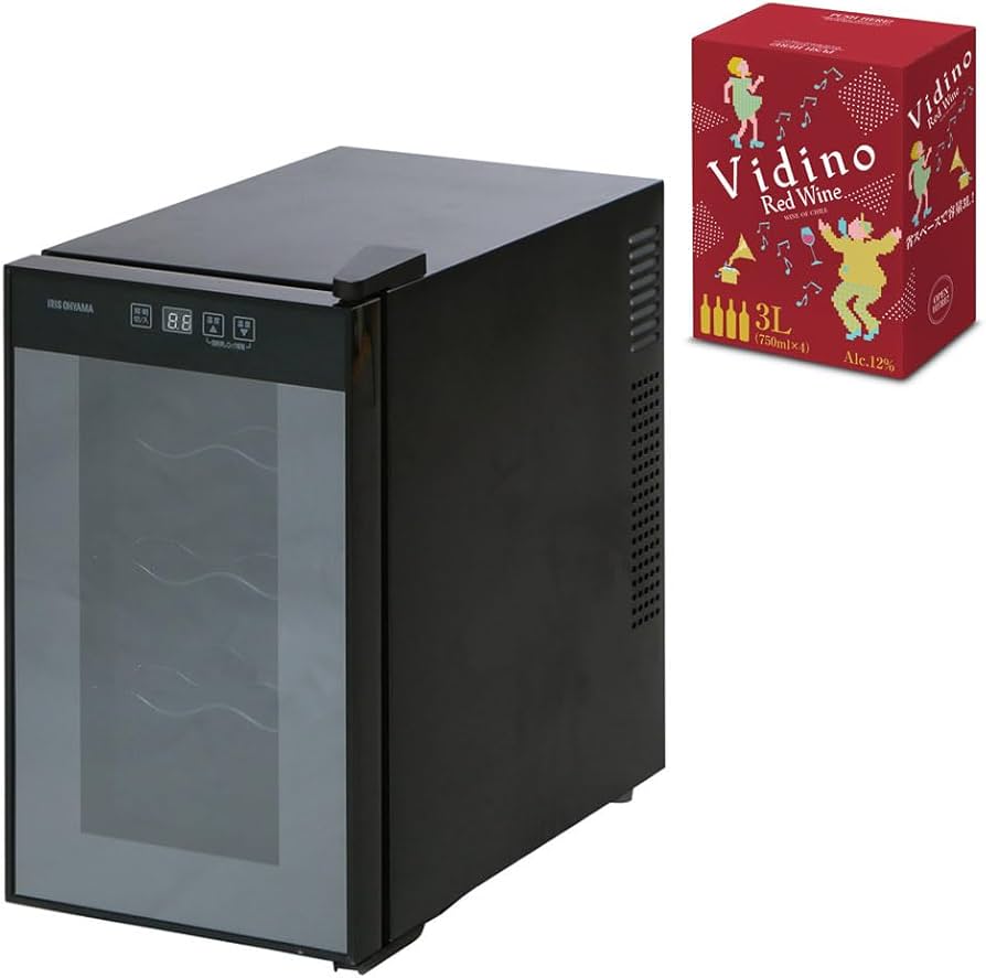Amazon.co.jp: アイリスオーヤマ ワインセラー 8本収納 25L 8～18