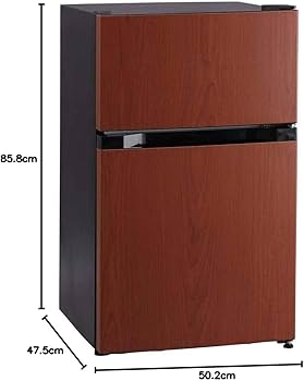 Amazon | アイリスプラザ 冷蔵庫 87L 幅47.5cm 冷蔵室61L 冷凍室26L 7