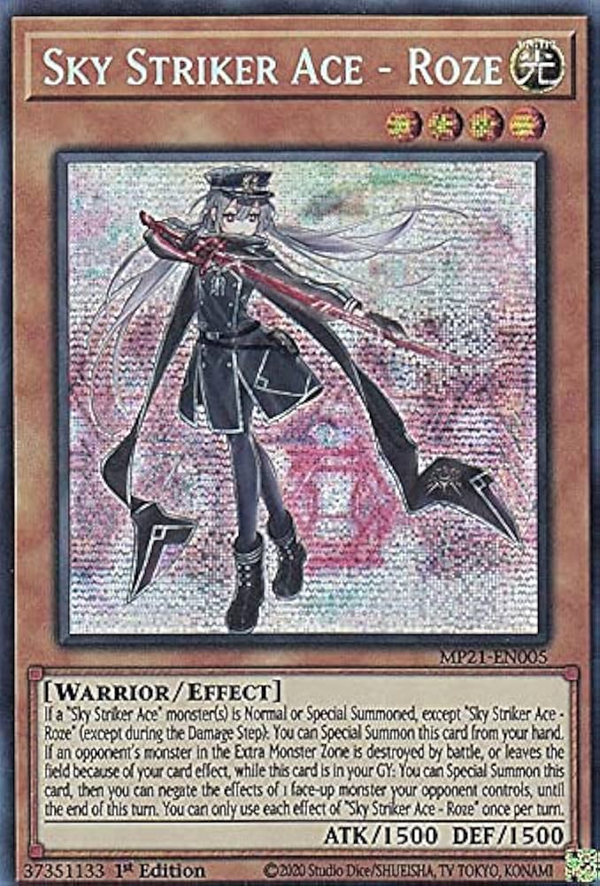 Amazon.co.jp: 遊戯王 MP21-EN005 閃刀姫－ロゼ Sky Striker Ace