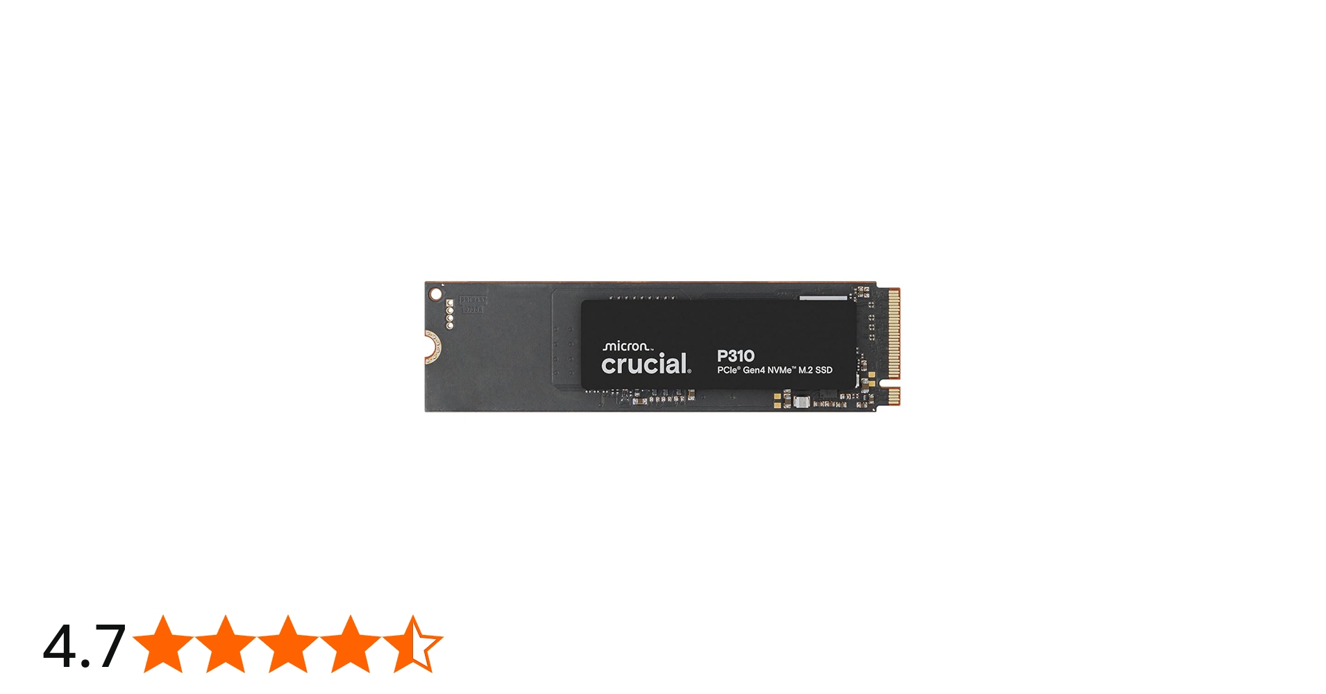Amazon | Crucial P310 1TB SSD PCIe Gen4 NVMe M.2 2280 最大7,100MB