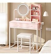 Amazon｜Dowinx ドレッサー コンパクト 2点セット コンセント付き 3色