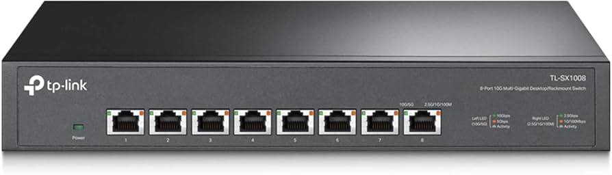 TP-Link TL-SX1008 | 8 Port 10G/Multi-Gig Unmanaged Ethernet Switch