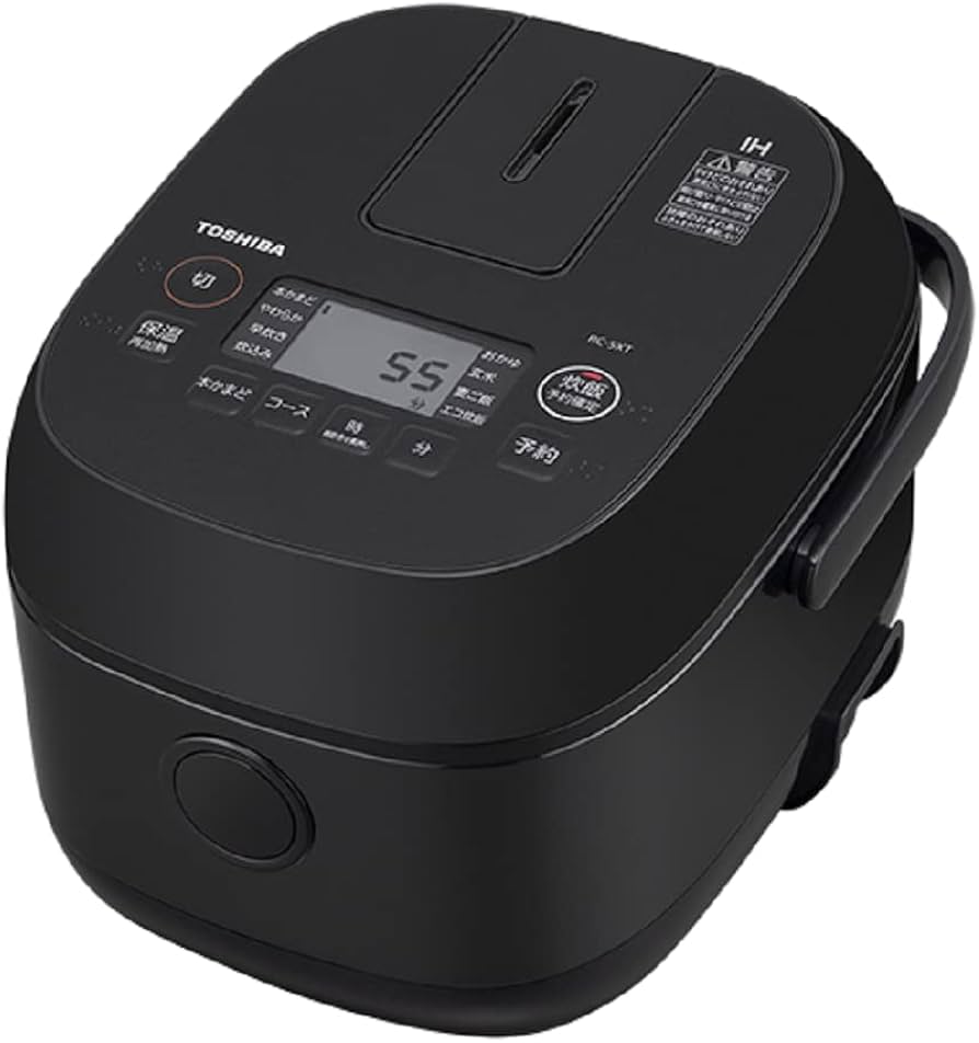 Amazon | TOSHIBA 東芝 炊飯器 RC-5XT (K) ブラック IH炊飯ジャー 3合