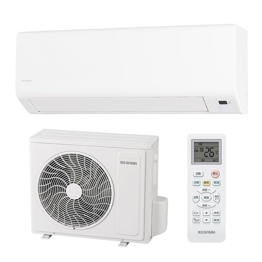 アイリスオーヤマのルームエアコン室外ユニット「IHR-2209G」 2025年