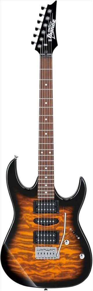 Amazon.com: Ibanez Gio GRX70QA - Sunburst : Musical Instruments