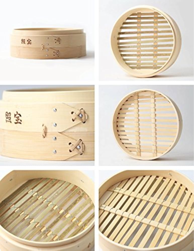 Amazon｜照宝 中華せいろ 蒸し板セット 竹 φ21cm｜蒸し器・せいろ