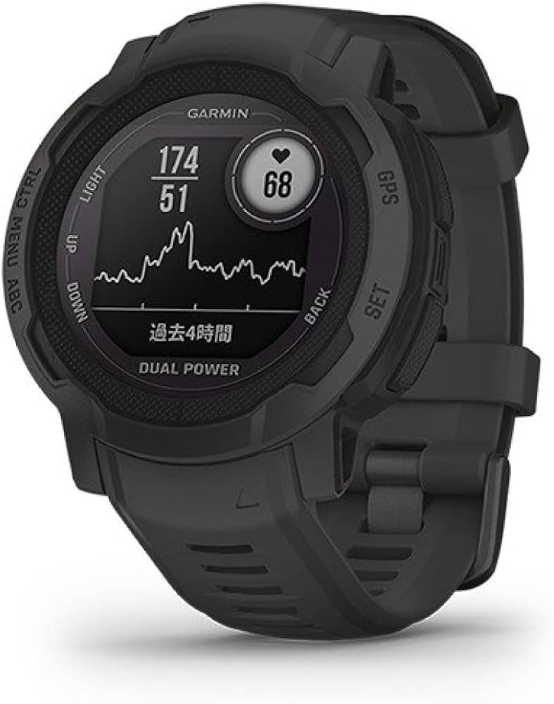 Amazon.co.jp: GARMIN(ガーミン) Instinct 2 Dual Power Graphite 直径