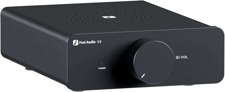 Amazon | Fosi Audio V3 Hi-Fi パワーアンプ TPA3255 クラスD 300W x2