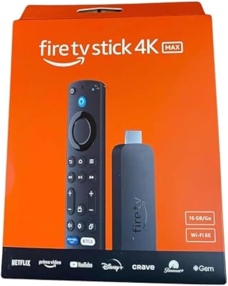 Android tv stick 4k max 16GB wifi 6E with Alexa voice remote