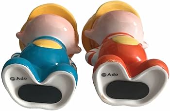 Amazon.co.jp: レトロ 水森亜土 アドちゃん 陶器貯金箱 セット : おもちゃ