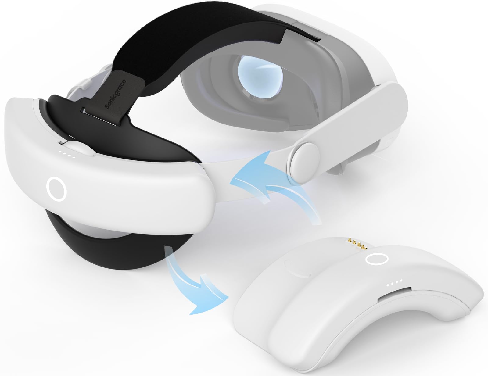 Amazon | Sonicgrace S3 Duo 20W急速充電バッテリーヘッドストラップ