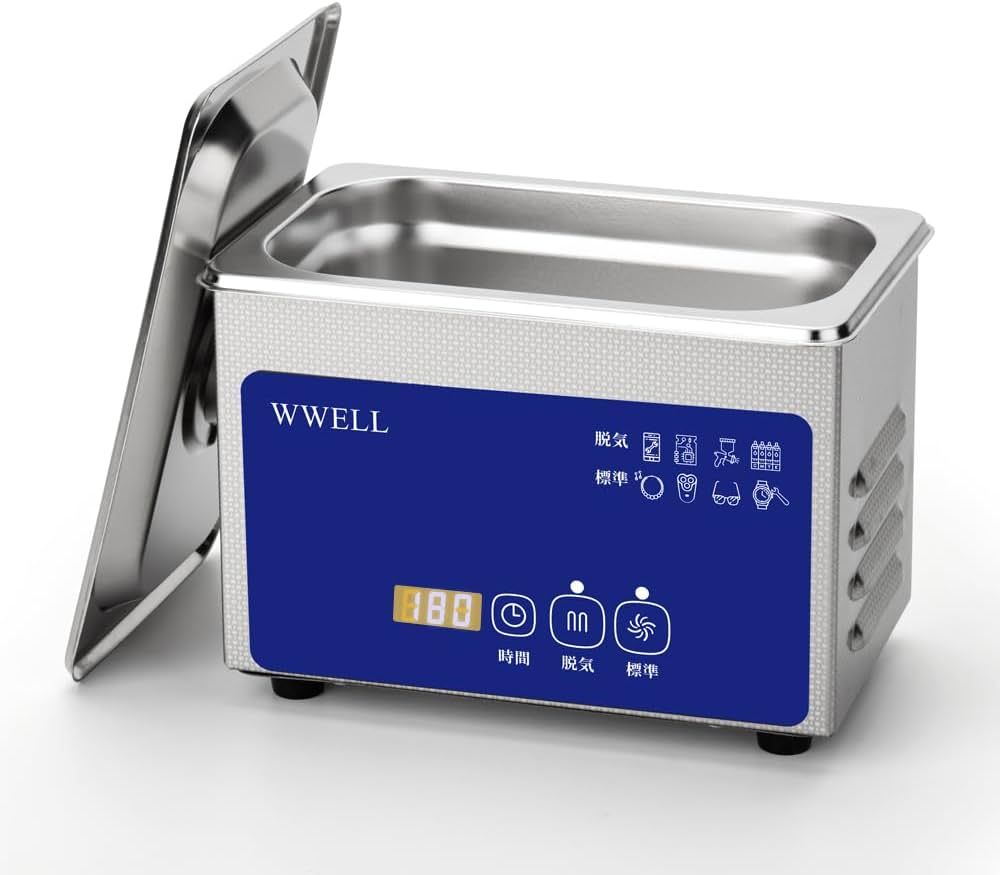 Amazon | WWELL 超音波洗浄機 業務用 0.8L 小型 42KHz 超音波洗浄器
