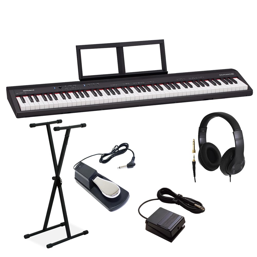 Amazon | Roland GO-88P 88鍵盤 Xスタンド・ダンパーペダル
