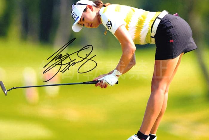 Amazon.co.jp: ○ 原英莉花 直筆サインフォト写真 女子ゴルフ : おもちゃ
