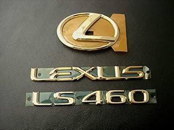 Amazon | □USF40系 レクサス LS460 ゴールドエンブレム：リア3点