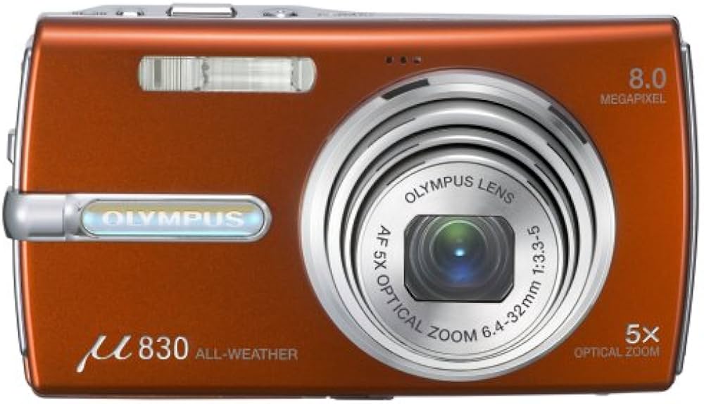 Amazon | OLYMPUS デジタルカメラ μ830 (ミュー) パーシモンオレンジ