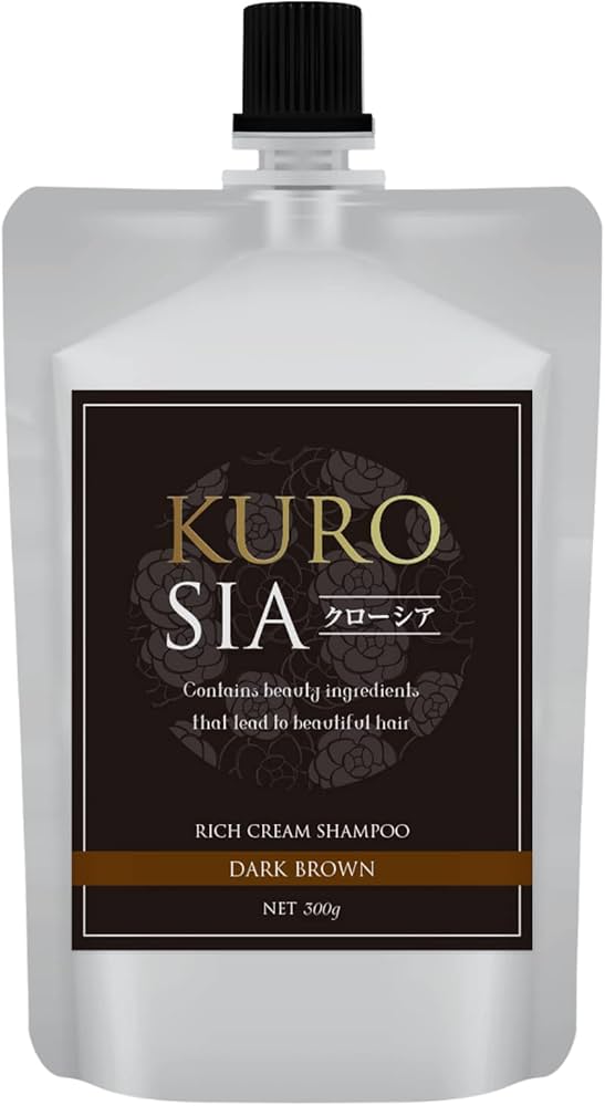 Amazon | クローシア クリームシャンプー ＜ダークブラウン＞300g 白髪