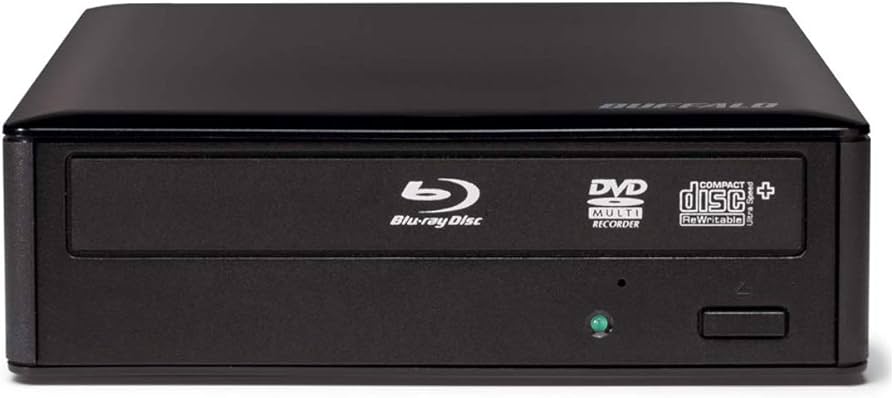 BUFFALO MediaStation Desktop 16x External Blu-ray Drive for PC