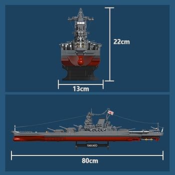 MISINI M7001 1:300 Japanese Battleship Yamato Building Blocks