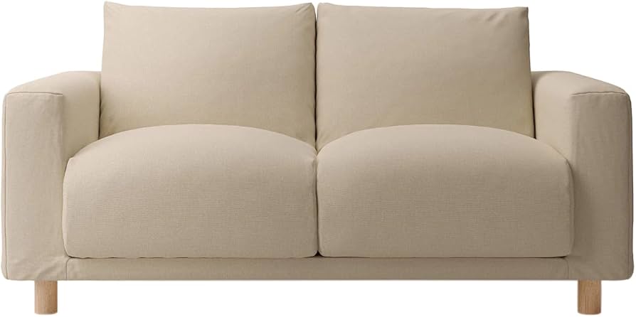 Amazon.co.jp: 無印良品 カバー ベージュ 綿麻バスケット織 ソファ本体