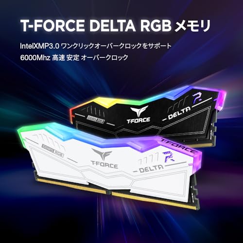 Team - Team RGB DDR5 6000MHz 32GB DELTAシリーズ White