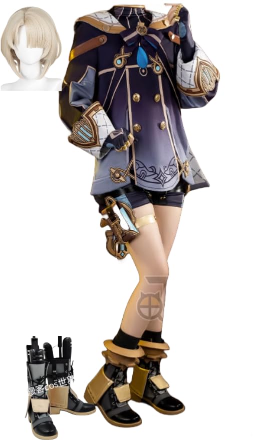 Amazon.co.jp: 【AGOS】ウィッグ、靴付き原神 Genshin Impact Freminet