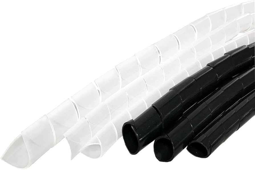 Amazon.co.jp: スパイラルチューブ 黒 内径9mm 外径12mm ピッチ13.9mm
