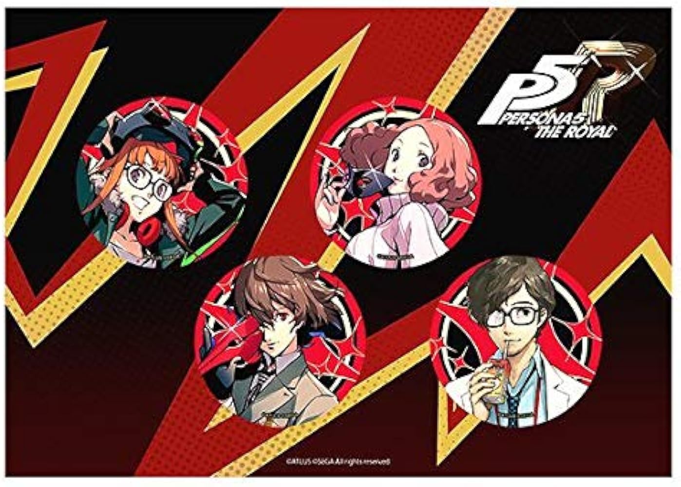 Amazon.co.jp: 缶バッジ4個セット C ペルソナ5 ザ・ロイヤル/佐倉双葉