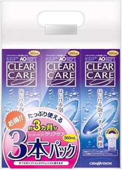 Amazon.co.jp: AOセプトクリアケア 360ml×3本パック (コンタクトケア