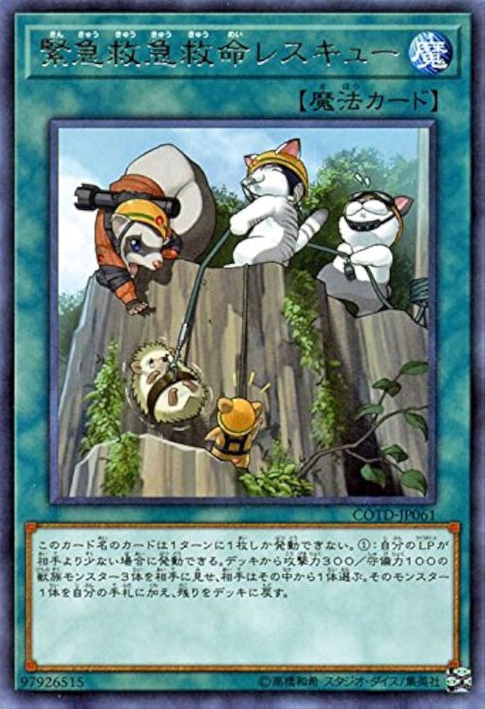 Amazon.co.jp: 遊戯王OCG 緊急救急救命レスキュー レア コード・オブ