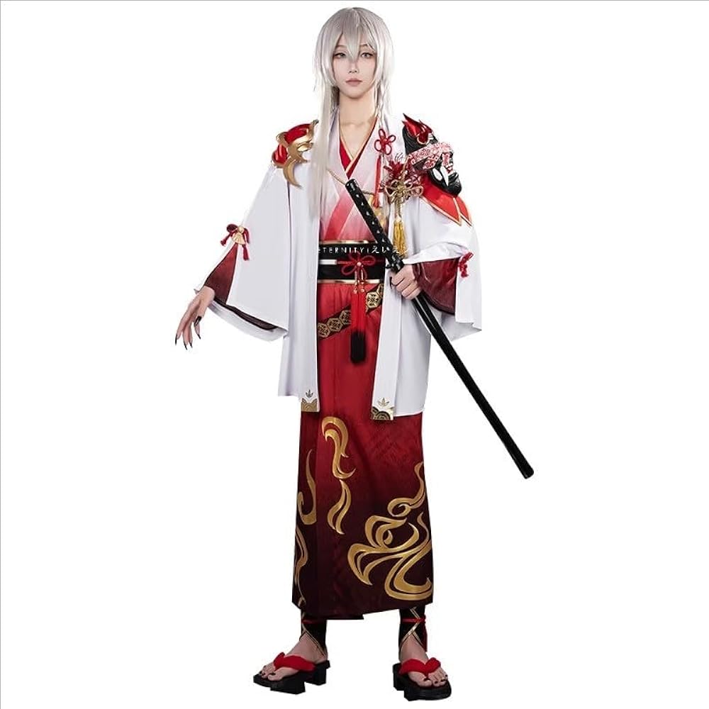 Amazon.co.jp: [えいえン] 甲斐田晴 鬼化 コスプレ衣装(ウィッグ 靴