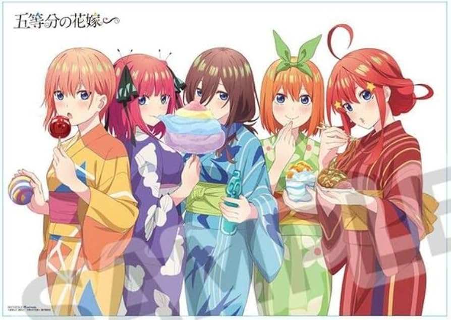 Amazon.co.jp: BD 五等分の花嫁∽ アニメイト特典 描き下ろしA3